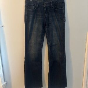 173J Eddie Bauer Dark Blue Women's Boot Cut Jeans